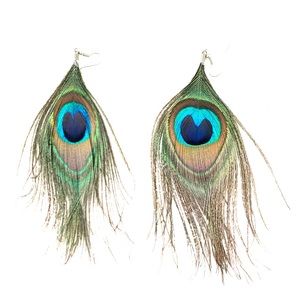 Peacock earrings